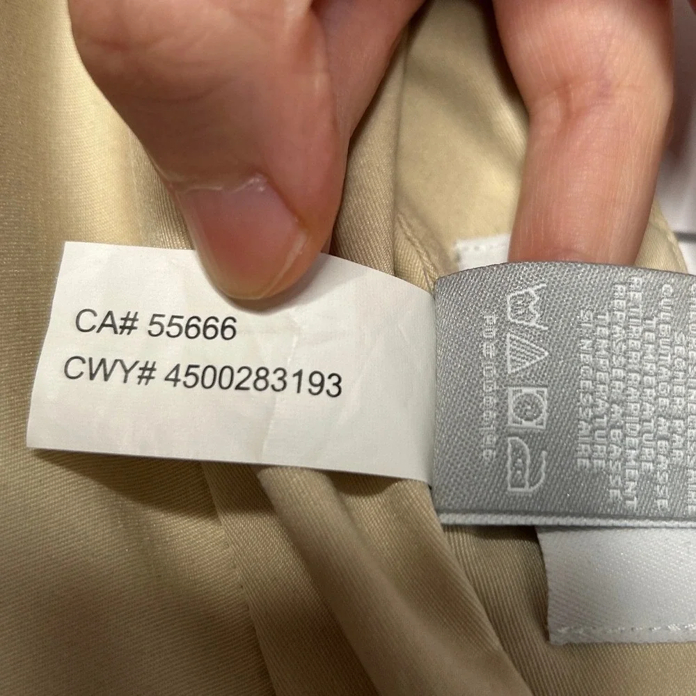 Callaway Golf Skort 10 Beige Cream Khaki Logo Zip Pockets Tenniscore Sport 2010s